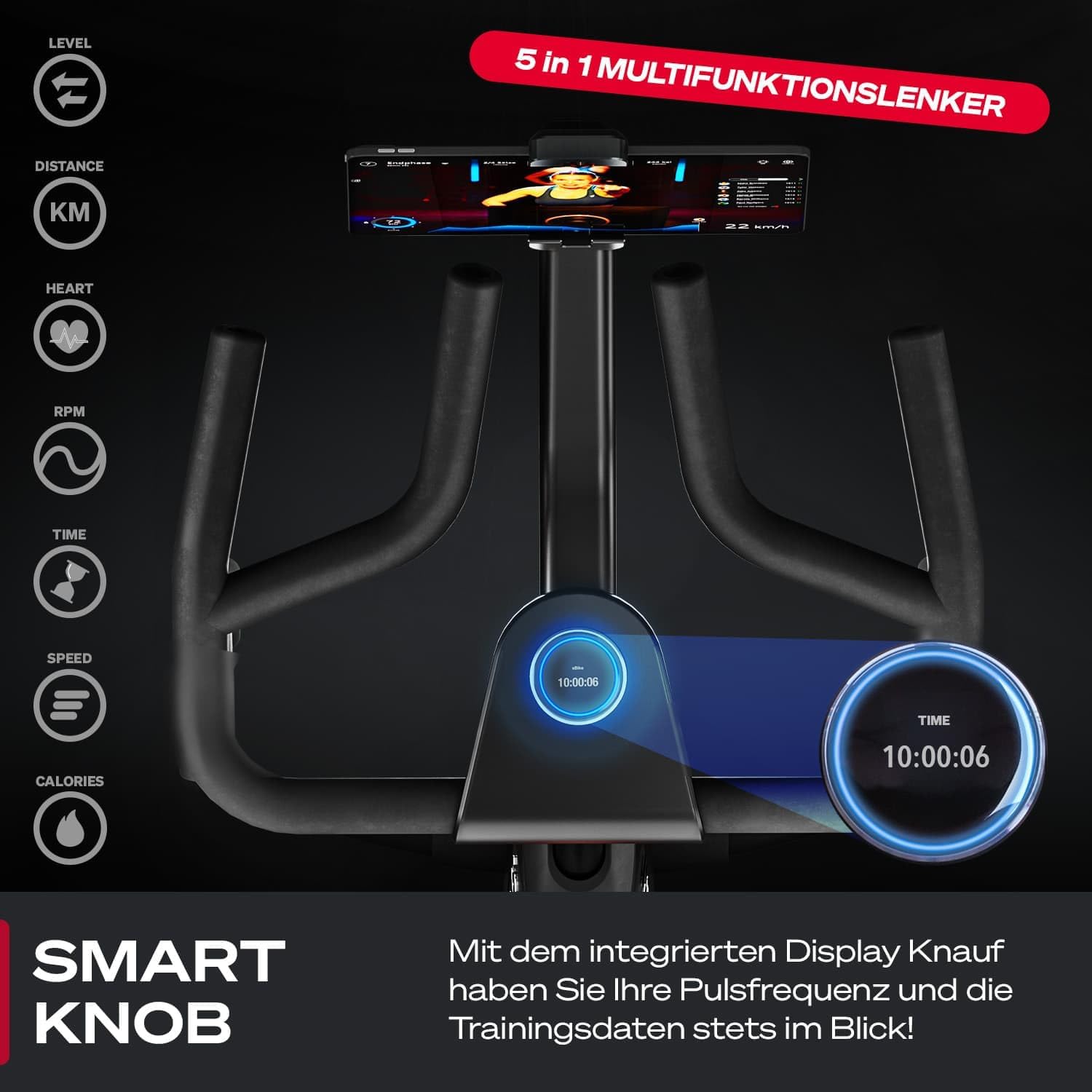Sportstech Sbike Lite: Heimtrainer mit App & Tablet-Halterung