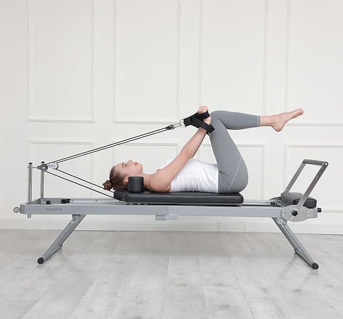 Nexace Pilates Reformer für Zuhause, Faltbarer Pilates Reformer Heimgebrauch